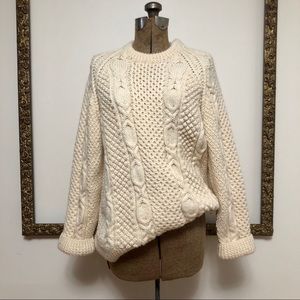 Vintage Wool Fisherman Sweater